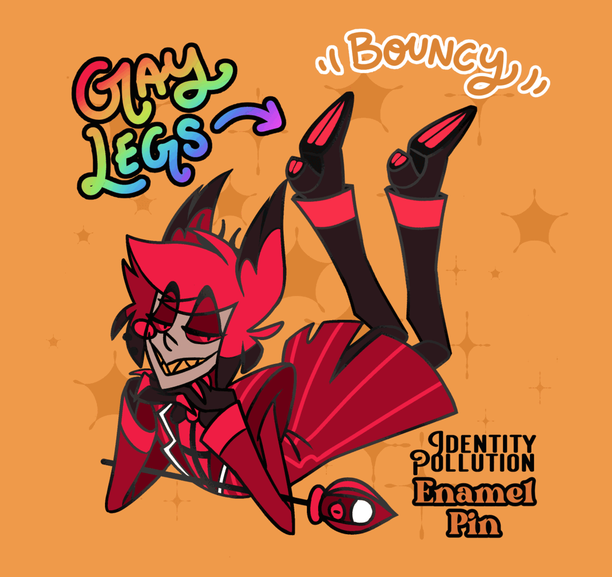 Bouncy Legs Pin