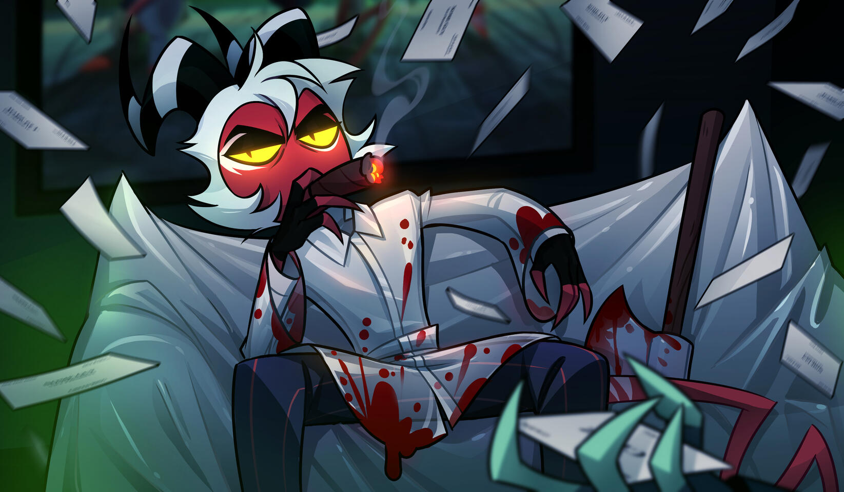 Helluva Boss 2025 halloween Playmat